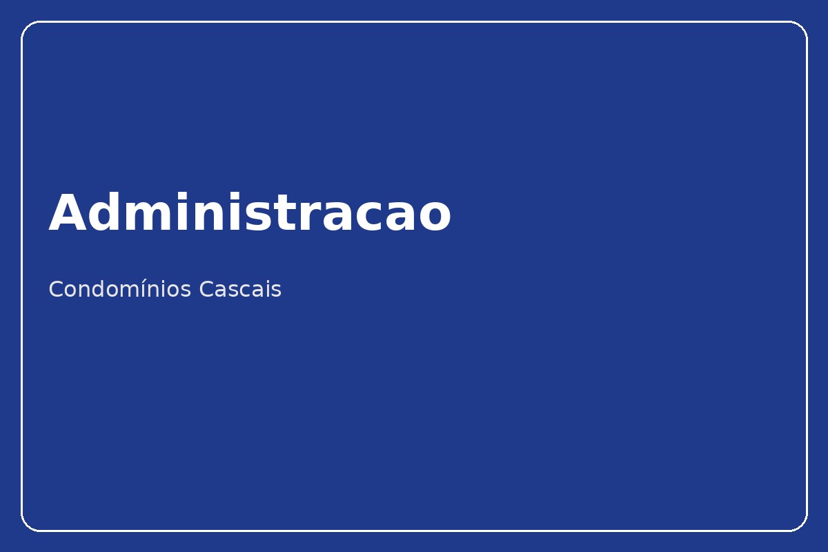 Administração de Condomínios